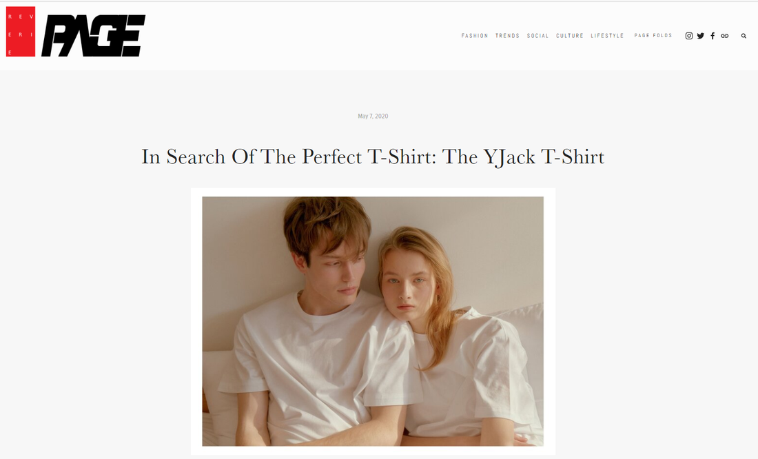 Reverie Page Magazine - In Search Of The Perfect T-Shirt: The YJack T-Shirt