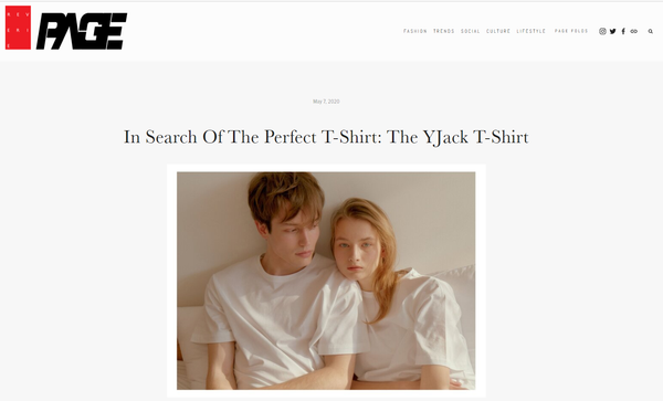 Reverie Page Magazine - In Search Of The Perfect T-Shirt: The YJack T-Shirt
