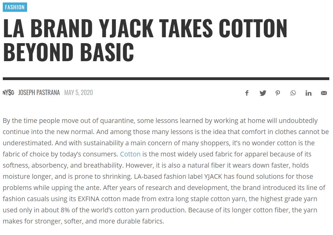 YJack & New York Style Guide