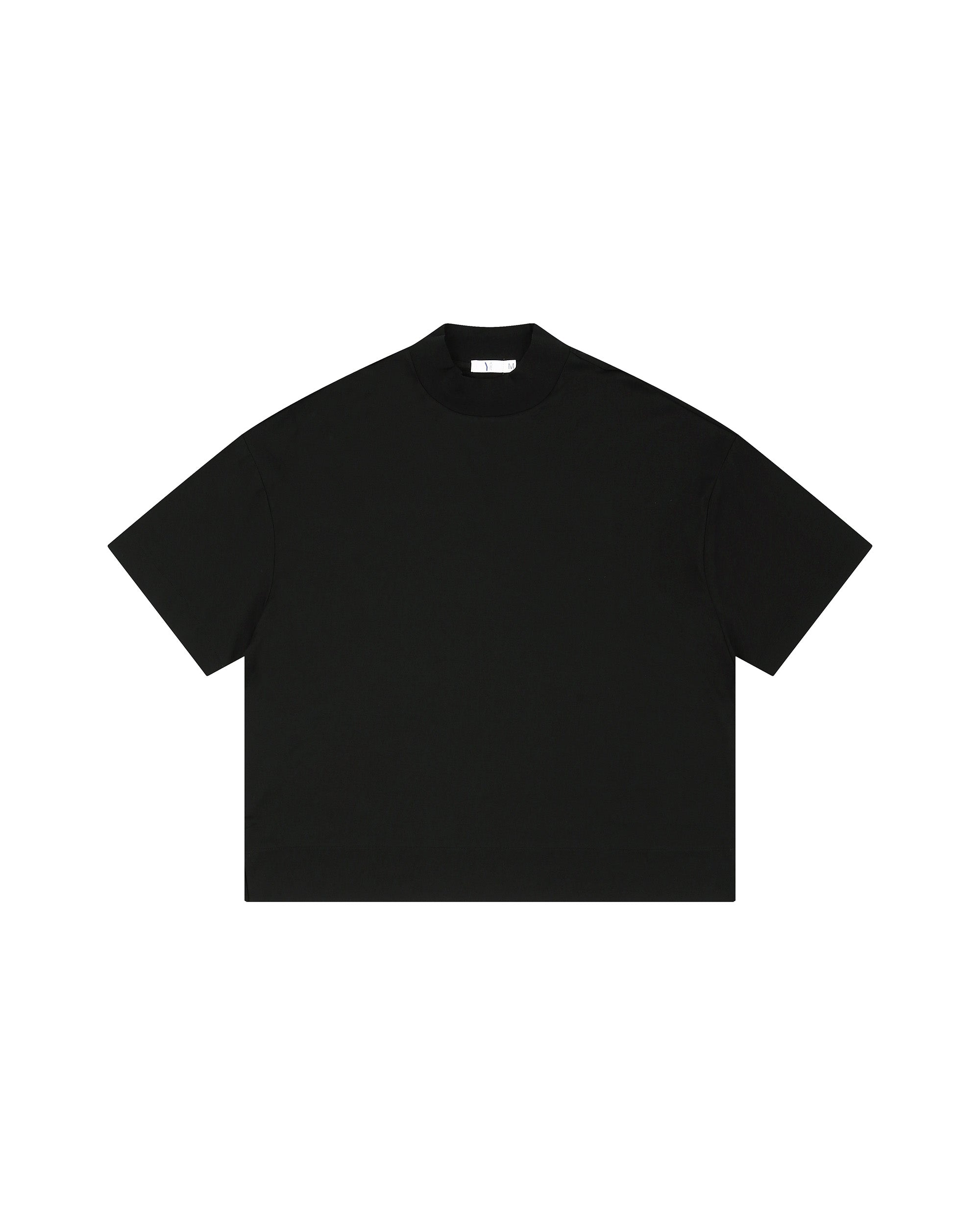 Remy Mock Neck Boxy T-Shirt — EXFINA Cotton | YJACK