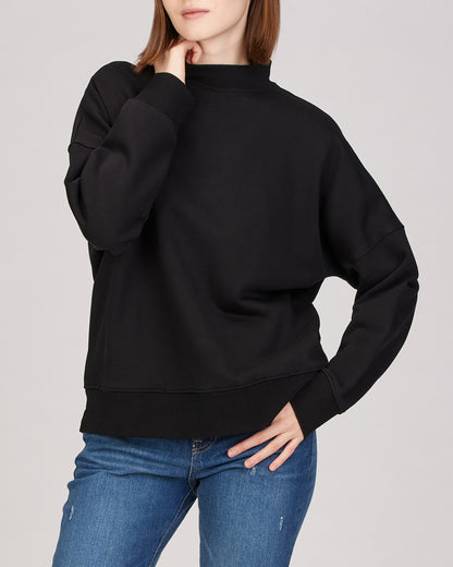 Rowan Boxy Mock Neck Pullover