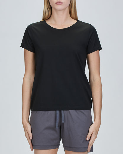 Jessie Classic - Open Scoop Neck T-Shirt