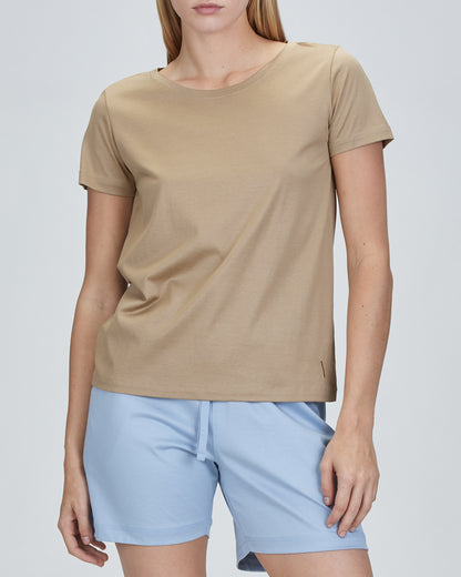 Jessie Classic - Open Scoop Neck T-Shirt