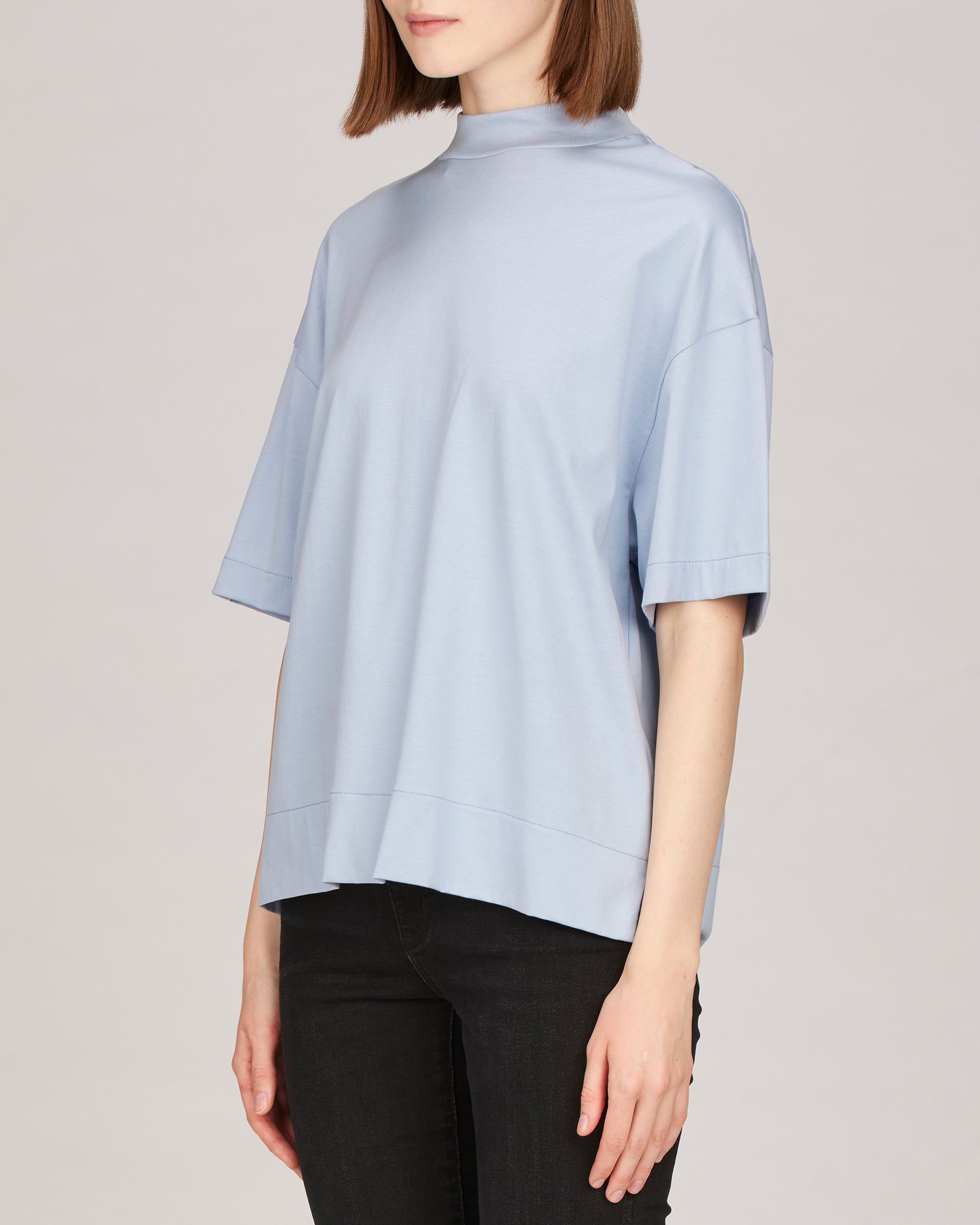Remy Mock Neck Boxy T-Shirt – YJACK