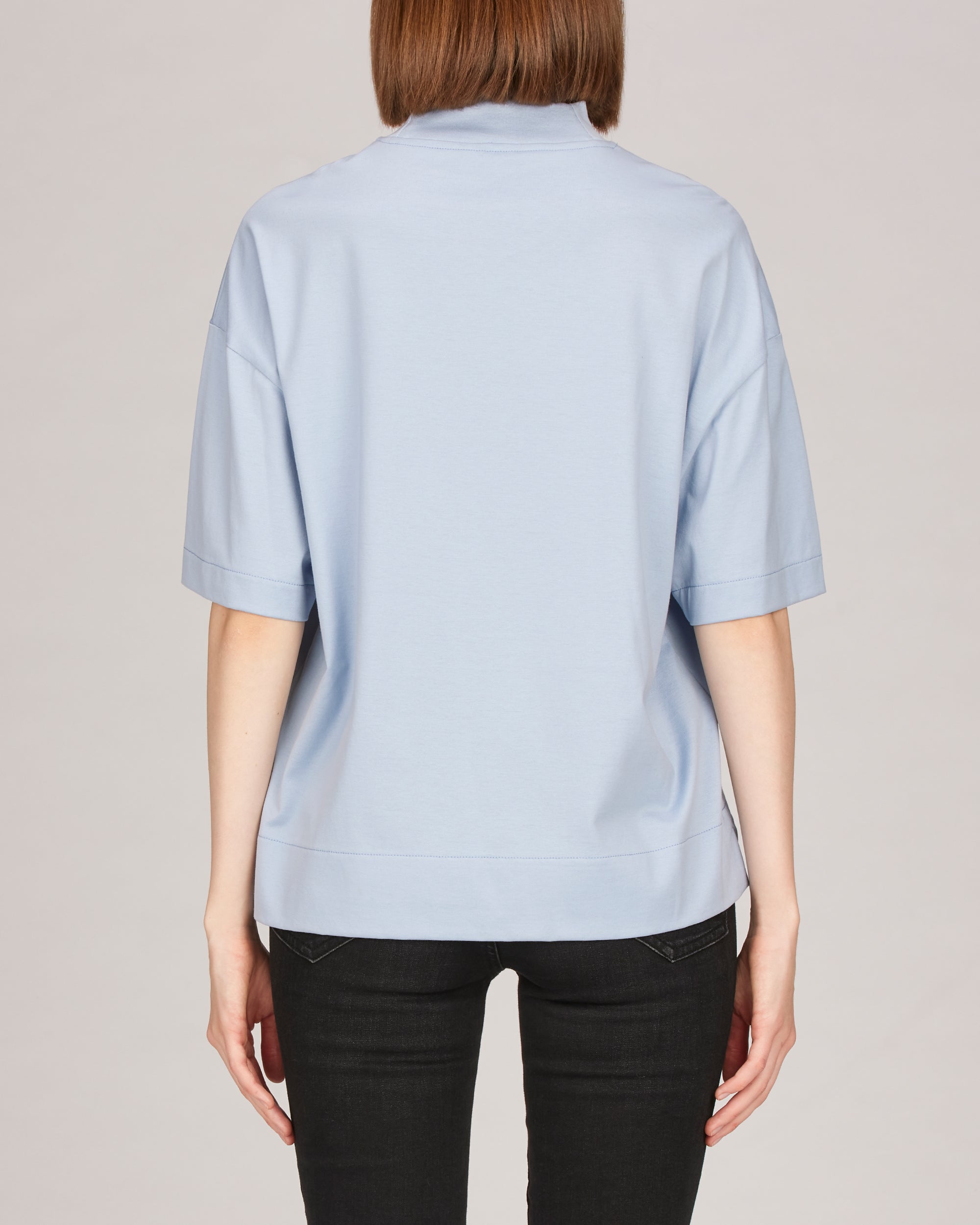 14R309 - 14/1 Rib Mock Neck Top – Los Angeles Apparel
