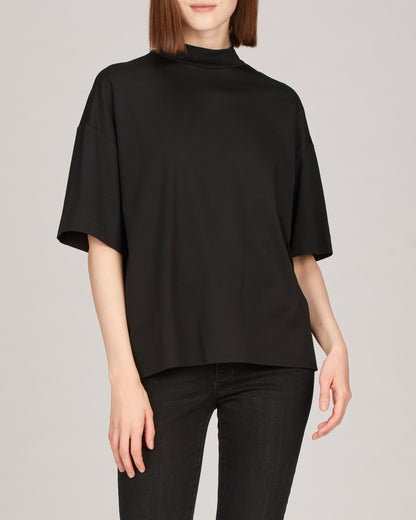 Remy Mock Neck Boxy T-Shirt