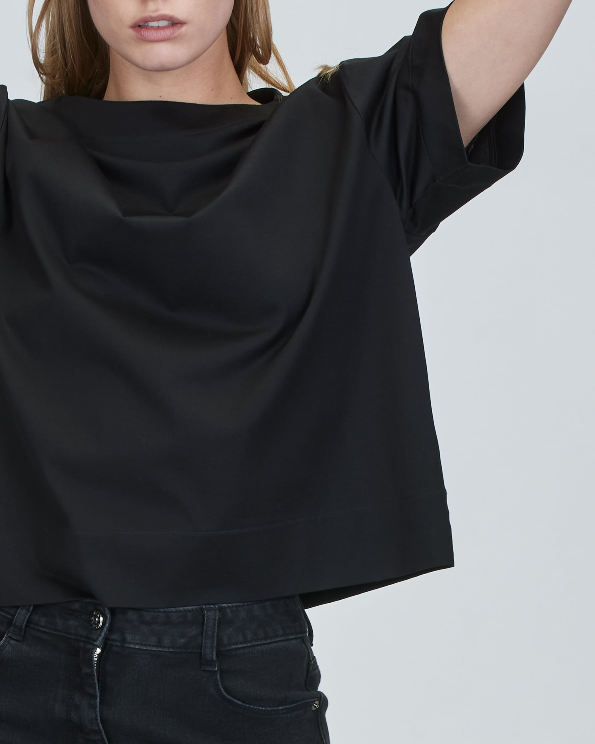 Jamie Boxy Boat Neck T-Shirt – YJACK