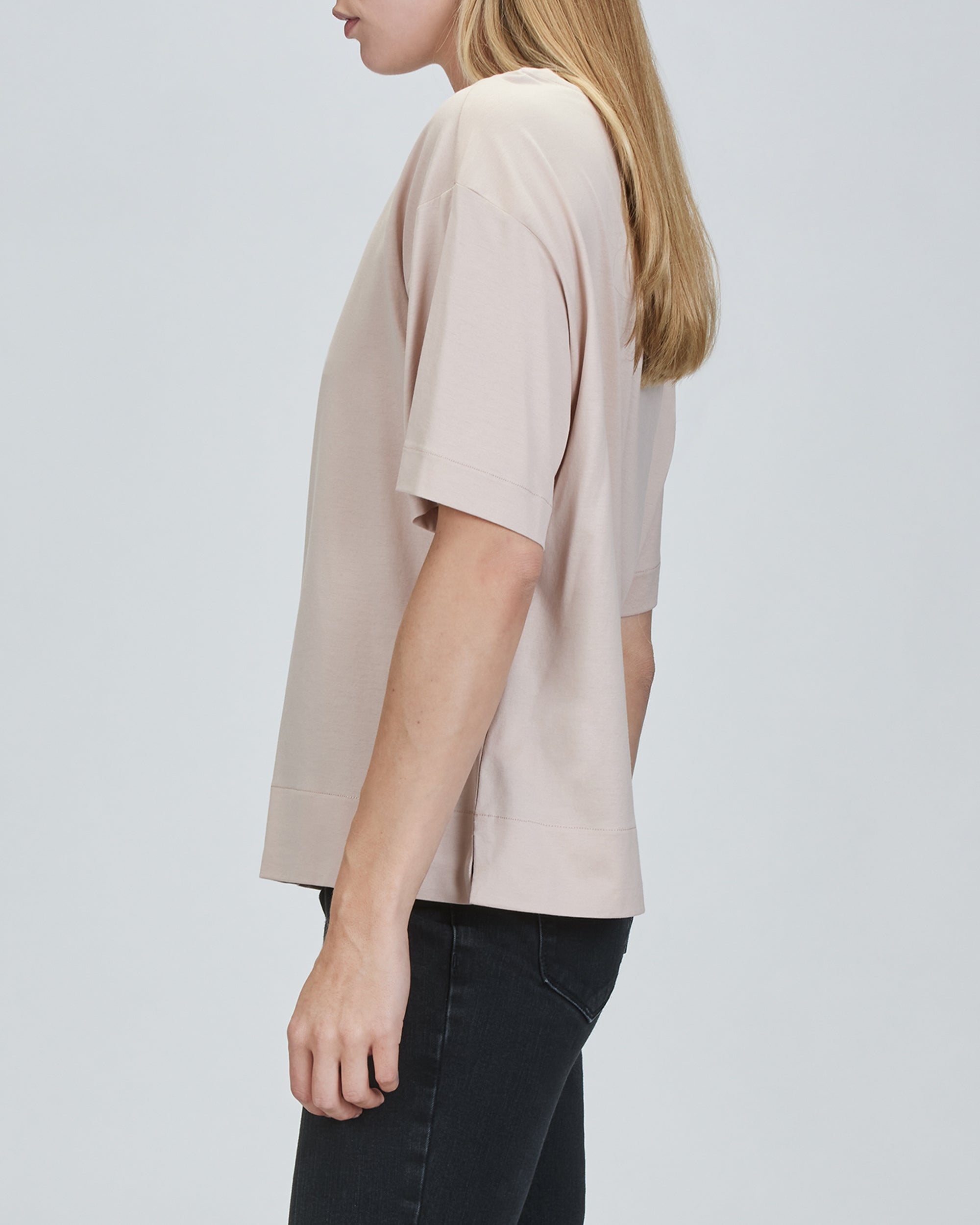 Jamie Boxy Boat Neck Tee — EXFINA Cotton | YJACK