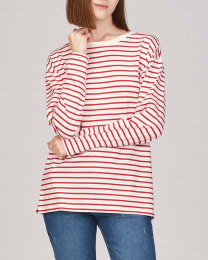 Jax Long Sleeve Striped Tunic Top