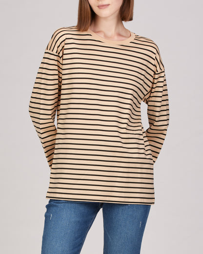 Jax Long Sleeve Striped Tunic Top