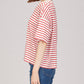 Evie Short Sleeve Boxy Striped T-Shirt