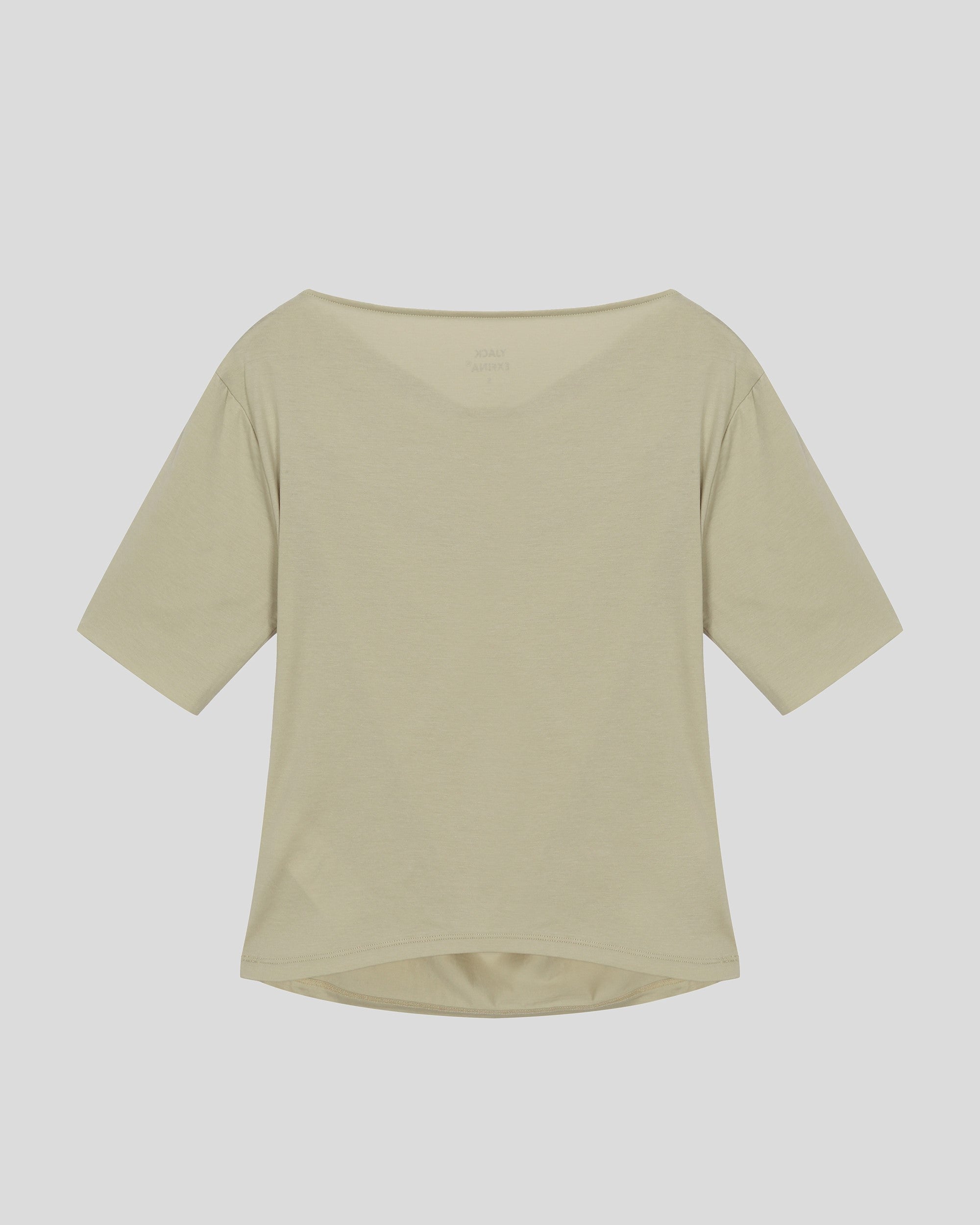 The Draped Boat Neck Top — EXFINA Cotton | YJACK