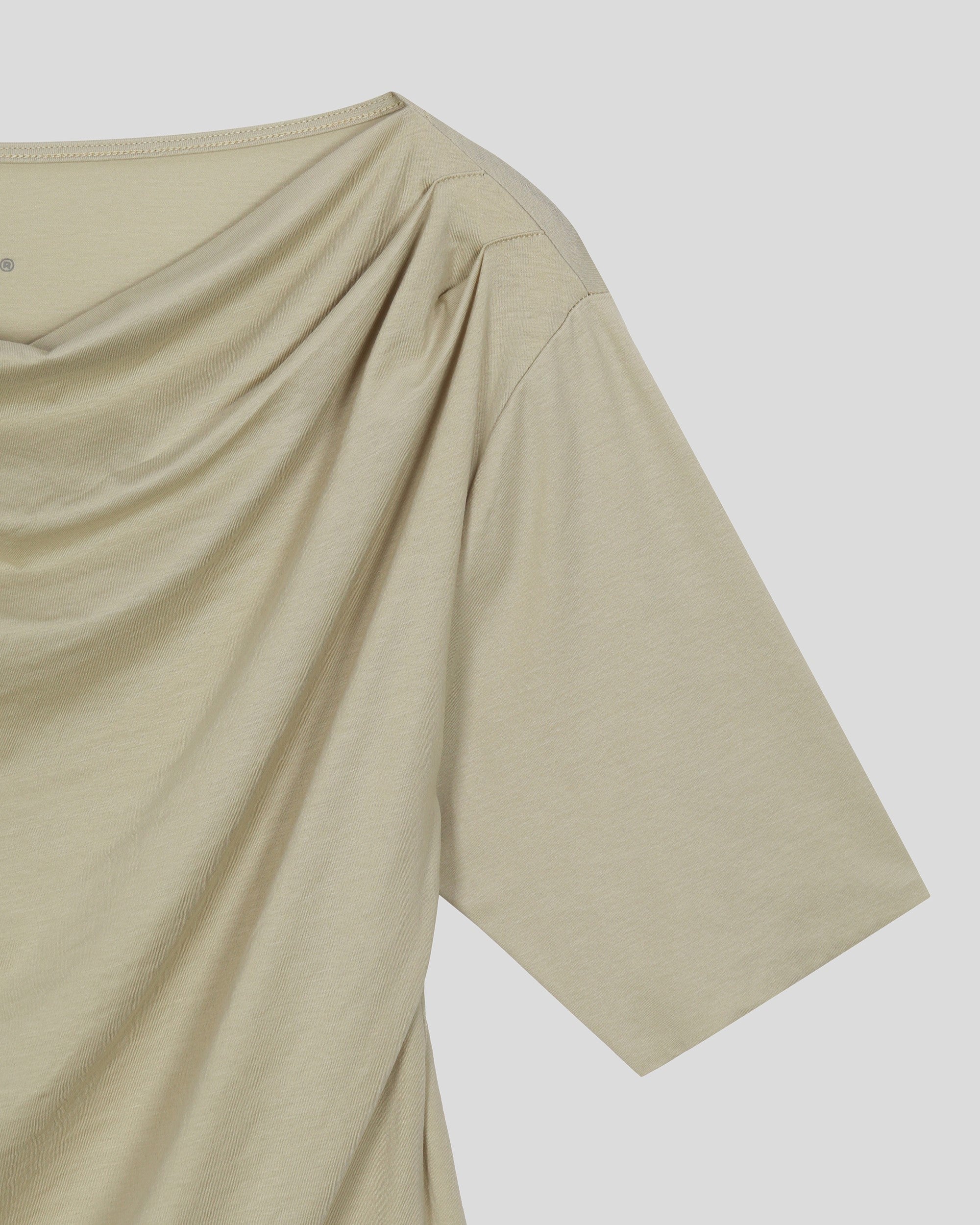 The Draped Boat Neck Top — EXFINA Cotton | YJACK