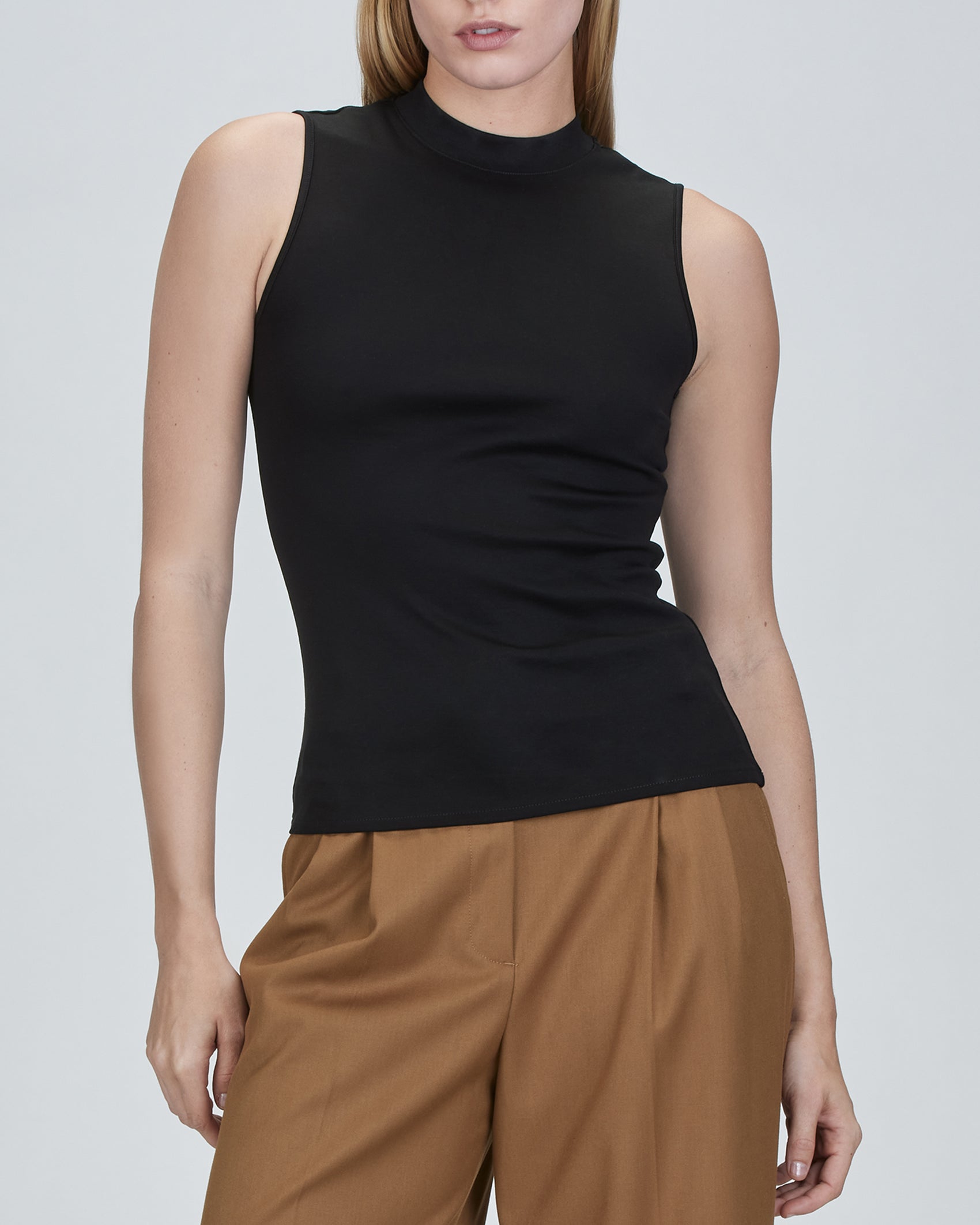 Sienna Sleeveless Mock Neck