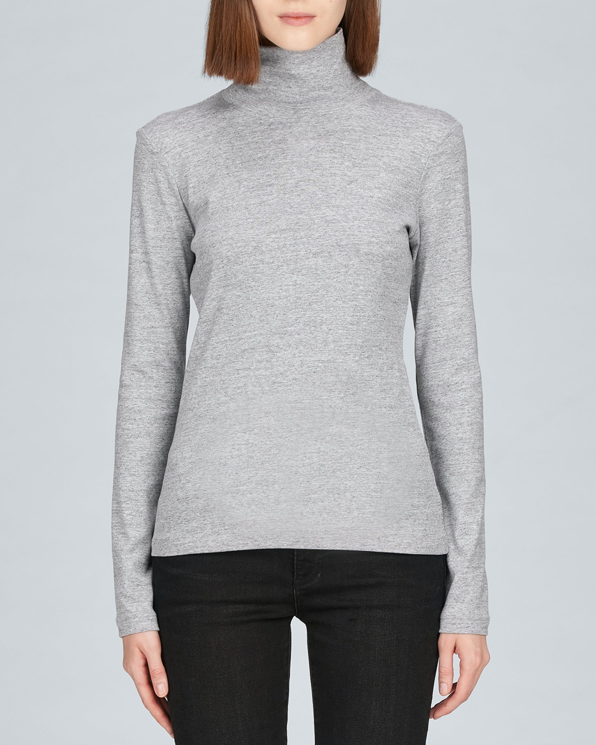 ☆ ☆ Slim Tencel Roll Neck Long Sleeve Long sleeve top, TENCEL™ Lyocell – Jorded