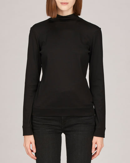 Emma Long Sleeve High-Rise Mock Neck T-Shirt