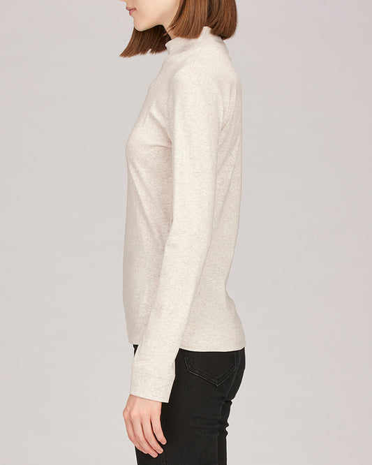 Emma Long Sleeve High-Rise Mock Neck T-Shirt