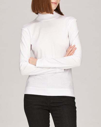 Emma Long Sleeve High-Rise Mock Neck T-Shirt