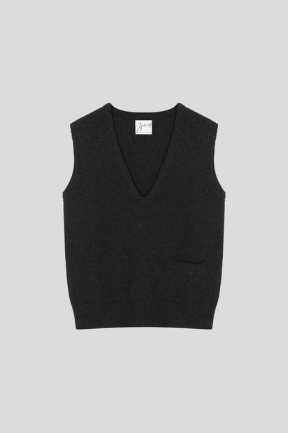 Women's Merino Wool Cashmere V-Neck Vest