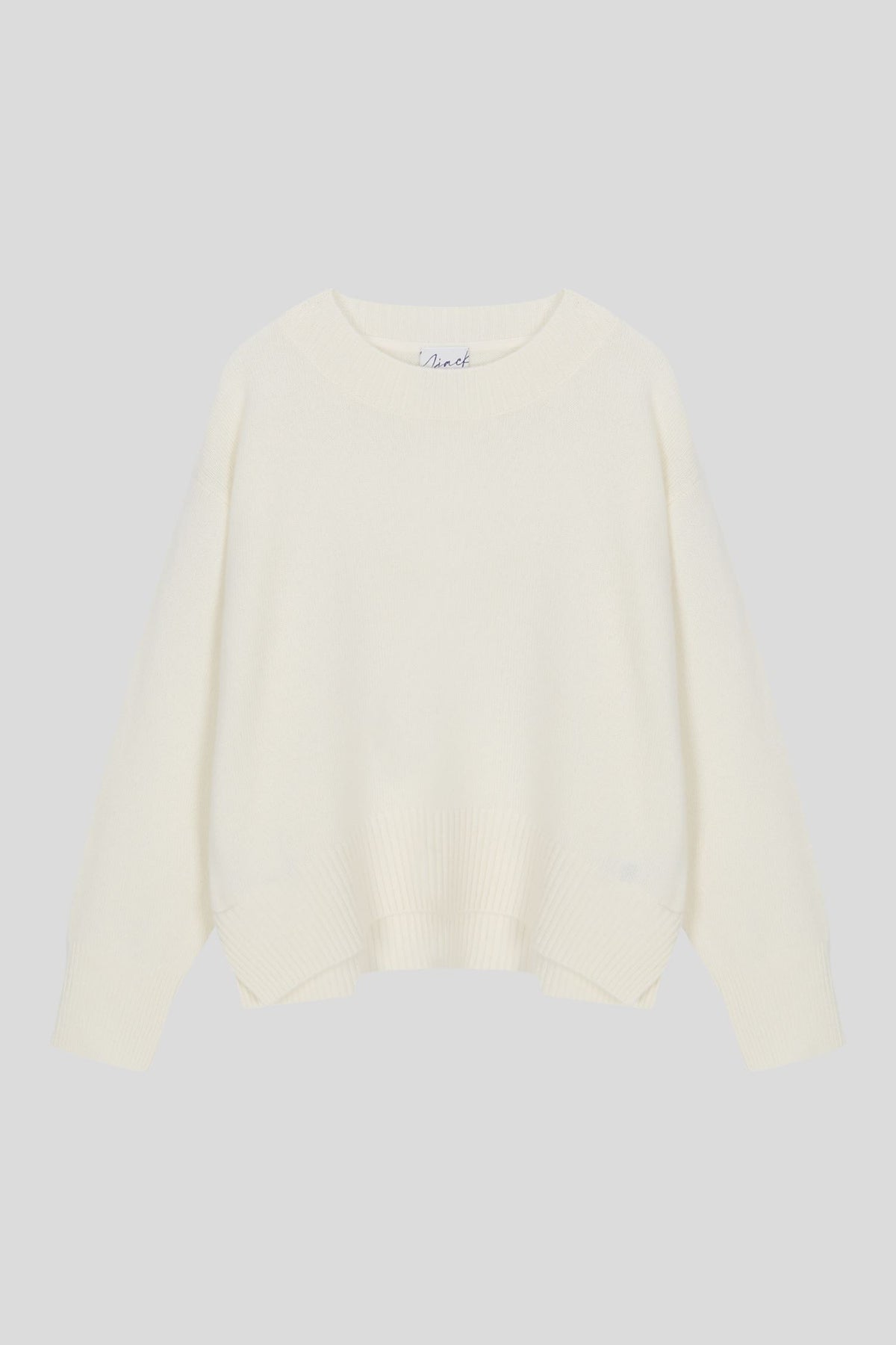 Women's Merino Wool Cashmere Boat Neck Pullover
