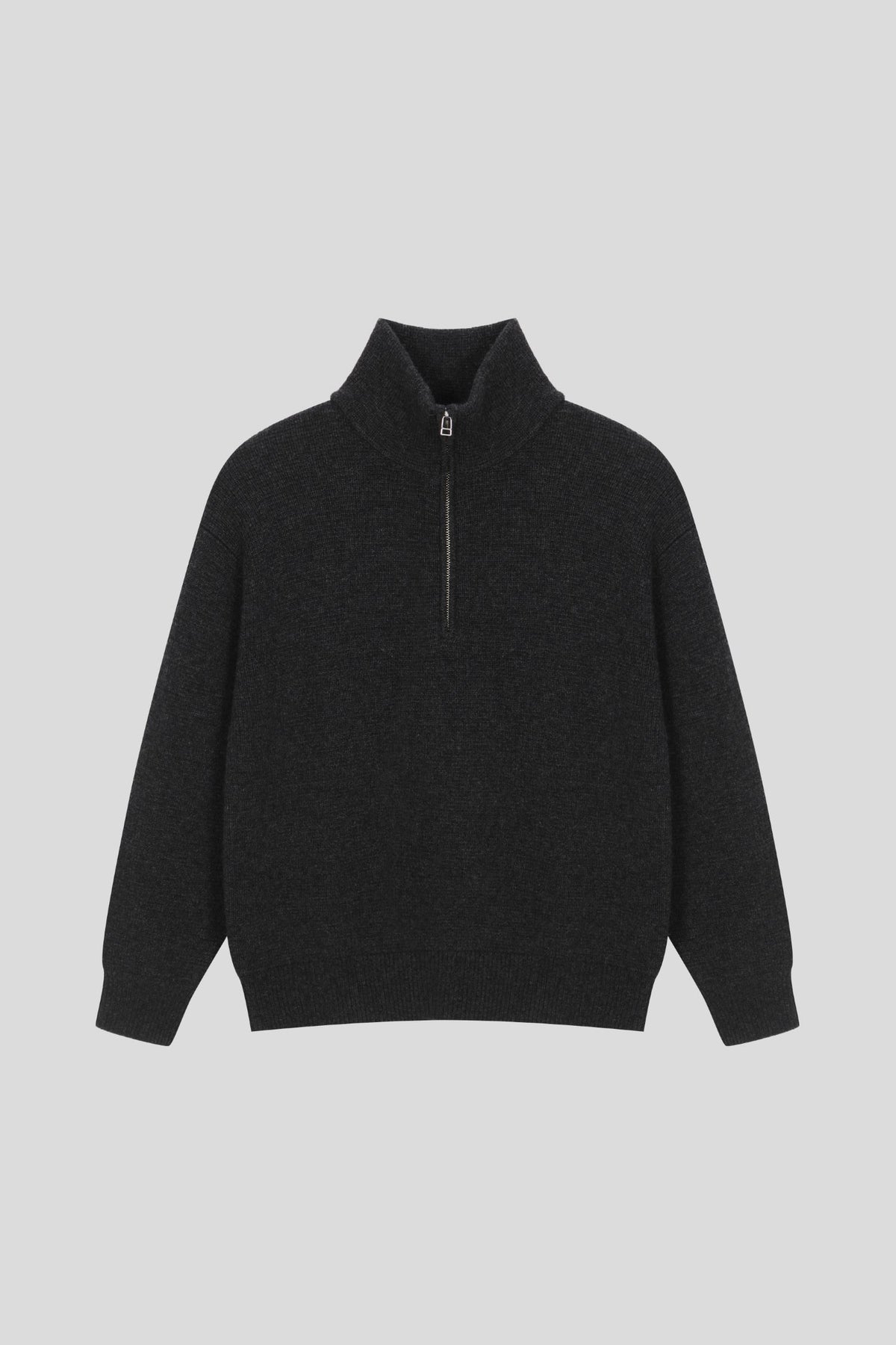 Women's Merino Wool Cashmere Quarter Zip-Up Pullover