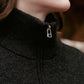 Women's Merino Wool Cashmere Quarter Zip-Up Pullover