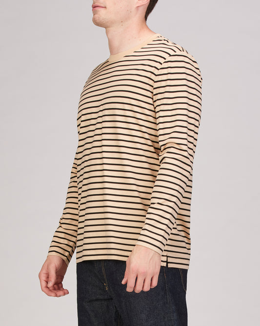 Simon Long Sleeve Striped Relaxed Top