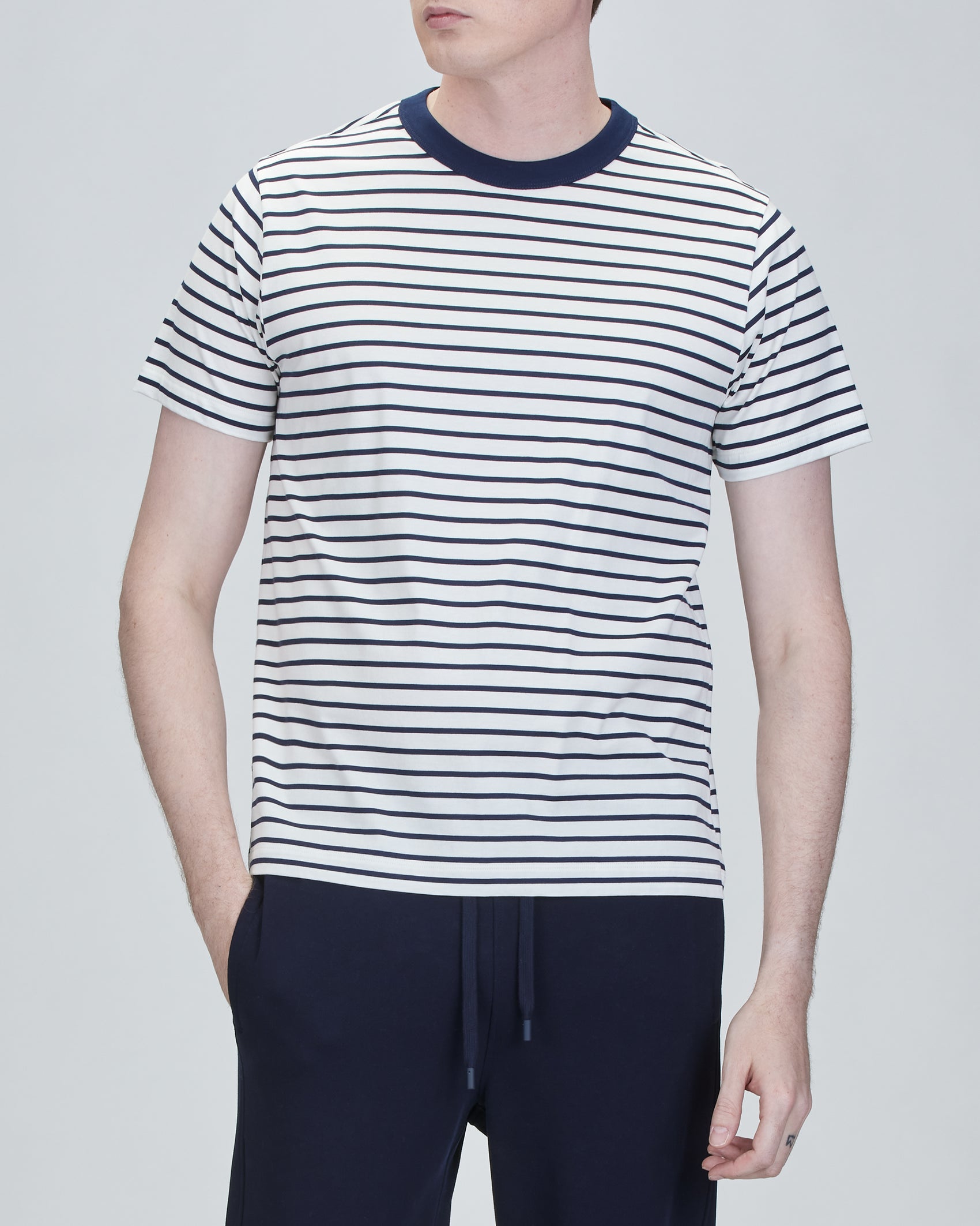 Andy Striped Crew Neck T-Shirt