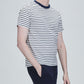 Andy Striped Crew Neck T-Shirt