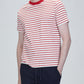 Andy Striped Crew Neck T-Shirt