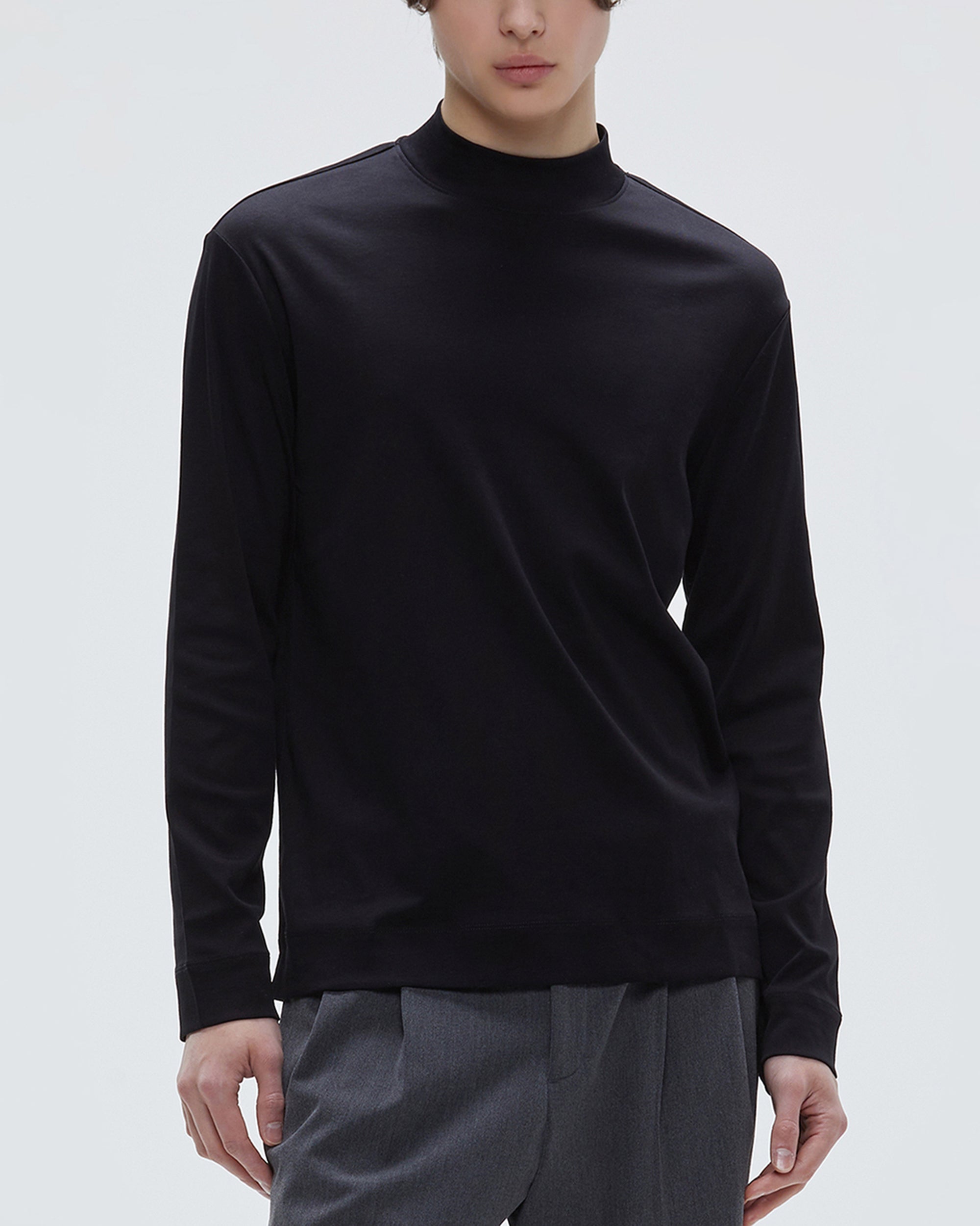 Tシャツ・カットソー *MUSINSA STANDARD* Hit Standard Mock Neck Long Sleeve T-Shir MUSINSA | MUSINSA STANDARD [HIT STANDARD] Mock Neck Long