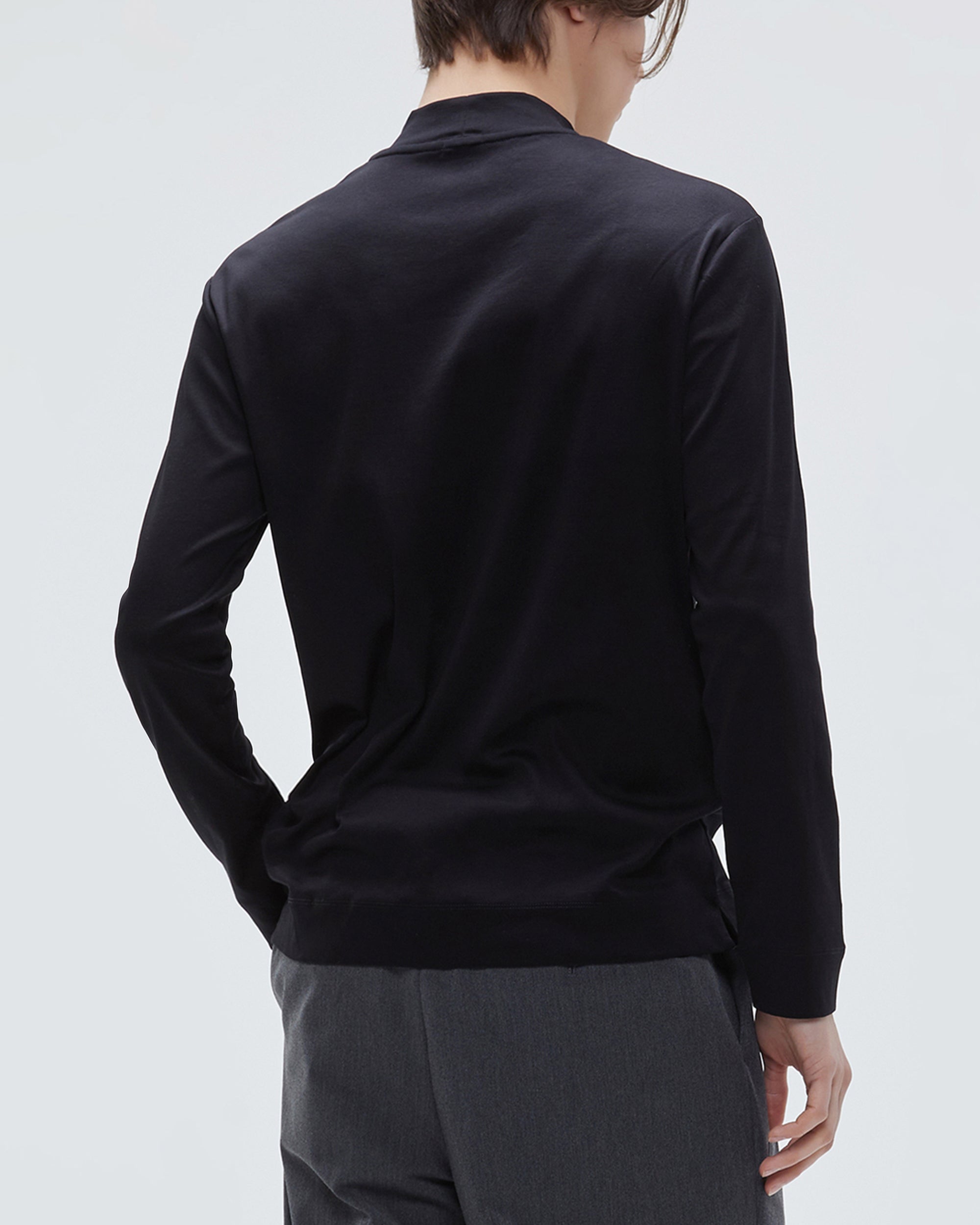 Liam Long Sleeve High-Rise Mock Neck T-Shirt – YJACK