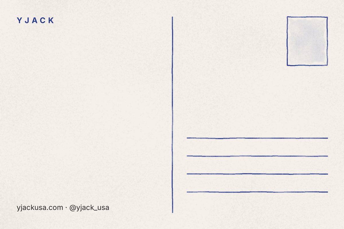 Back of the YJACK postcard