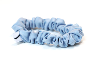 Hair Scrunchie in Air Blue.